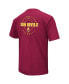 Men's Maroon Arizona State Sun Devils Baseball On-Deck 2-Hit T-shirt