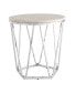Фото #1 товара Lunia Faux Stone Round Side Table