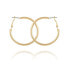 ფოტო #1 პროდუქტის Women's Textured Hoop Earring