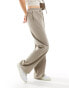 Фото #4 товара Reclaimed Vintage taupe pinstripe pull on trouser