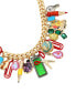 ფოტო #3 პროდუქტის Faux Stone Back To School Statement Necklace