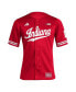 Фото #2 товара Men's Crimson Indiana Hoosiers Reverse Retro Replica Baseball Jersey