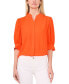 Фото #1 товара Women's 3/4-Sleeve Collared Button Down Blouse