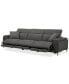 Фото #2 товара Adney 121" 3 Pc Zero Gravity Fabric Sectional with 3 Power Recliners, Created for Macy's