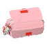 Triple Carry-all Minnie Mouse Me time Pink (21,5 x 10 x 8 cm)