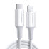 Kabel przewód do iPhone MFi USB-C - Lightning 20W 3A 1m biały