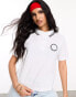 ASOS DESIGN Weekend Collective polo shirt with embroidered logo in white