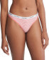 Фото #2 товара Women's 3-Pk. Modern Logo Low-Rise Thong Underwear QD5209