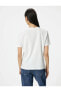 Kadın T-shirt Beyaz 4sak50367ek