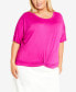 Plus Size Talara Twist Knit Top