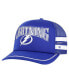 47 Brand Men's Blue Tampa Bay Lightning Sideband Stripes Trucker Snapback Hat - фото #1