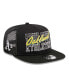 ფოტო #1 პროდუქტის Men's Black Oakland Athletics Street Team A-Frame Trucker 9FIFTY Snapback Hat