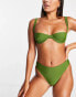 Фото #2 товара 4th & Reckless aimi underwired bikini top in khaki