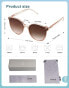 SojoS Classic Retro Round Sunglasses for Women and Men Big Glasses Blossom