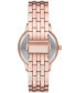 Фото #2 товара Часы и аксессуары Folio Женские трех стрелочные наручные часы из сплава с покрытием розового золота 35 мм - набор для подарка