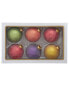 Фото #1 товара Kurt Adler Set Of 6 80Mm Solid Glass Balls Ornaments Multicolor