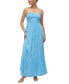 Фото #1 товара Women's Joy Printed Smocked Maxi Dress