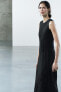 Фото #4 товара Платье миди с вышивкой — zw collection ZARA