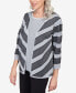 Petite Classics Chevron Stripe Two for One Sweater