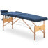 Фото #2 товара Stół łóżko do masażu drewniane przenośne składane Toulouse Blue do 227 kg niebieskie
