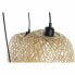 Ceiling Light DKD Home Decor Black Light brown Metal Bamboo 50 W Tropical 220 V 30 x 30 x 94 cm