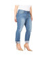 Фото #1 товара Plus Size X-Boyfriend Fit Rolled Cuff Jeans