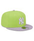 Фото #3 товара Men's Neon Green, Purple New York Yankees Spring Basic Two-Tone 9FIFTY Snapback Hat