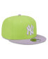 Men's Neon Green, Purple New York Yankees Spring Basic Two-Tone 9FIFTY Snapback Hat