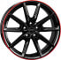 Borbet LX19 black glossy red ring 8x19 ET50 - LK5/108 ML72.5