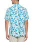 ფოტო #2 პროდუქტის Men's Big & Tall Tropical Parrot Print Short Sleeve Shirt