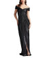 ფოტო #4 პროდუქტის Women's Hera Pleated Lam Gown