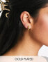 Kingsley Ryan gold plated round hoop earrings