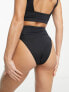 Фото #2 товара ASOS DESIGN Tall mix and match high leg high waist bikini bottom in black