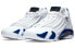 Jordan Air Jordan 14 retro "hyper royal" 耐磨 中帮 复古篮球鞋 男女同款 白蓝 / Кроссовки Jordan Air Jordan 487471-104