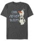Men's Olaf Never Sleeps Short Sleeve Crew T-shirt