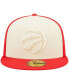 Фото #3 товара Men's Cream, Red Toronto Raptors Cork Two-Tone 59FIFTY Fitted Hat
