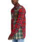 Фото #6 товара Men's Split Flannel Long Sleeves Shirt