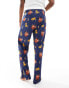 Фото #3 товара ASOS DESIGN Disney lounge bottoms with Lion King print in navy