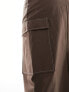 Фото #9 товара Vila Petite contrast stitch cargo skirt in brown