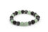 Beaded bracelet made of lava stone and aventurine MINK99