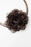 ANIMAL PRINT NECK FLOWER