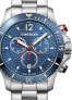 Фото #2 товара Мужские наручные часы с серебряным браслетом Wenger Men's Quartz Watch with Stainless Steel Strap, Silver, 22 (Model: 01.0643.111)