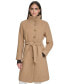 Фото #1 товара Women's Wool Blend Belted Buttoned Coat