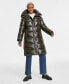 ფოტო #1 პროდუქტის Petite Hooded Collared Puffer Coat