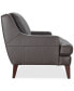 Фото #3 товара Collyn 59" Modern Leather Loveseat, Created for Macy's