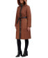 Фото #4 товара Women's Belted Hooded Quilted Coat, Created for Macy's