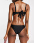 Ivory Rose Fuller Bust mix and match high leg bikini bottom in black