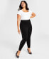 Фото #1 товара Plus Size Side-Studded Leggings, Created for Macy's