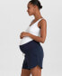ფოტო #3 პროდუქტის Women's Essential Jersey High Waist Maternity Shorts, Set of 2
