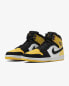 Фото #4 товара Кроссовки Nike Air Jordan 1 Mid Yellow Toe Black (Белый, Желтый, Черный)